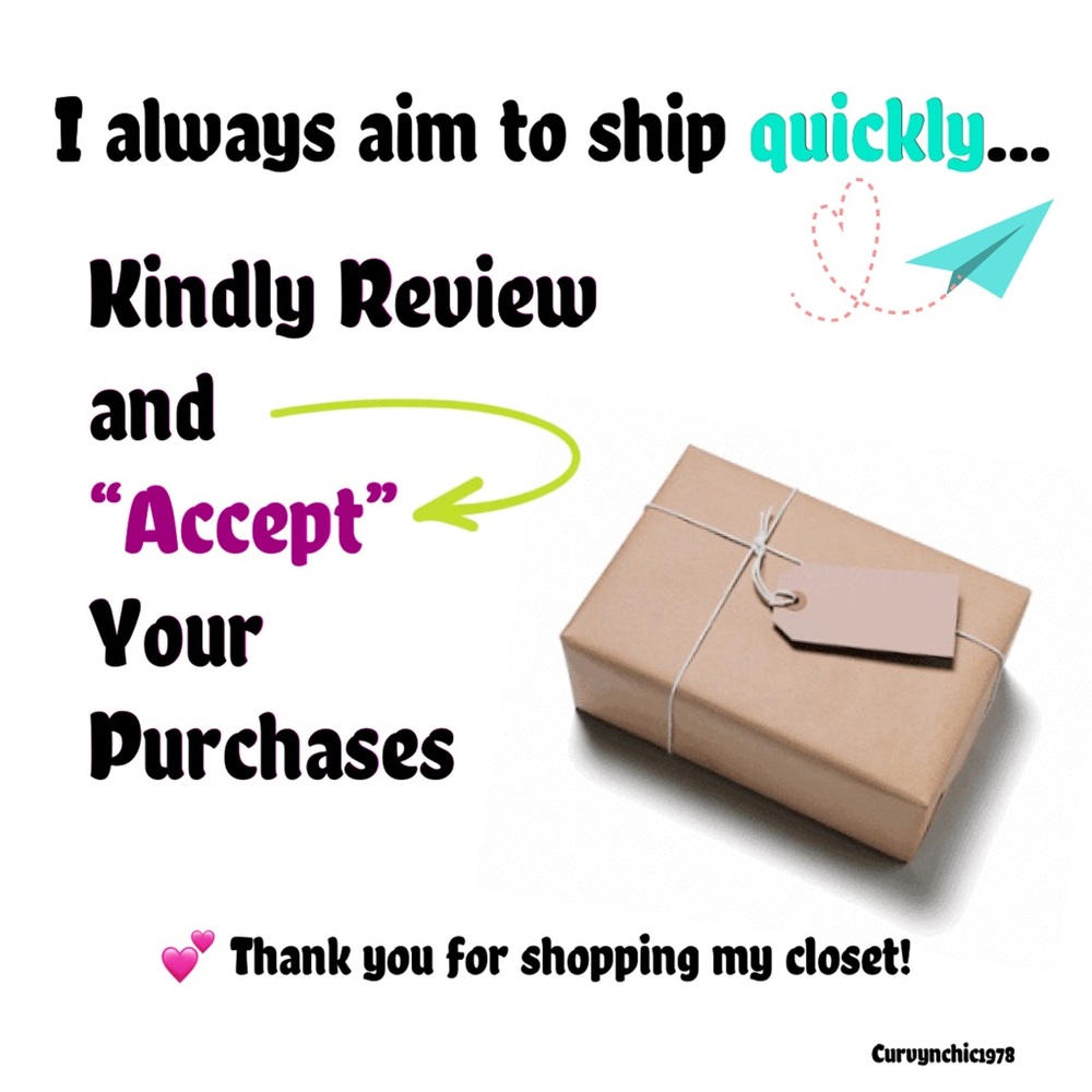 ❤️Please Accept Your Purchases❤️